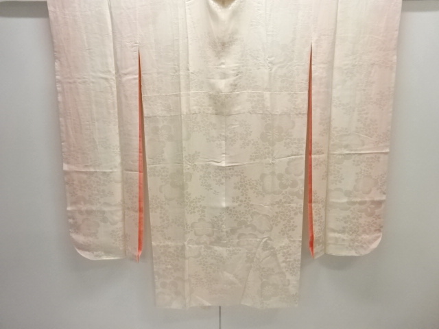 梅模様織出し単衣振袖用長襦袢